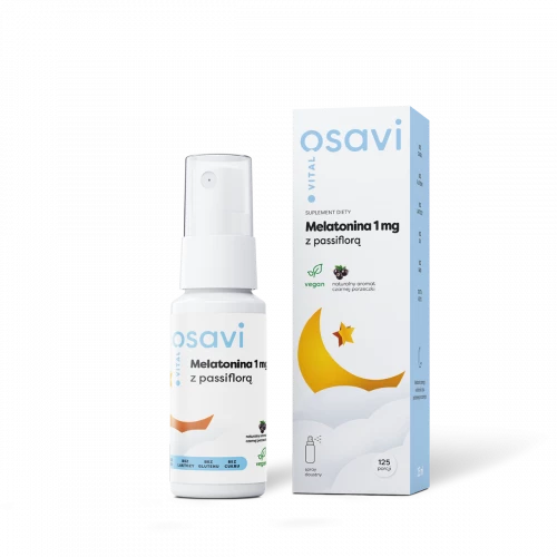 Osavi - Melatonina z Passiflorą Spray Doustny - 25 ml Osavi - Melatonina z Passiflorą Spray Doustny - 25 ml